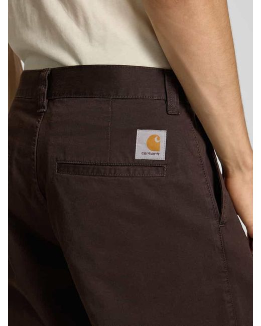 Carhartt Wide Leg Hose mit Eingriff- und Gesäßtaschen Modell 'BRADY' in Brown für Herren