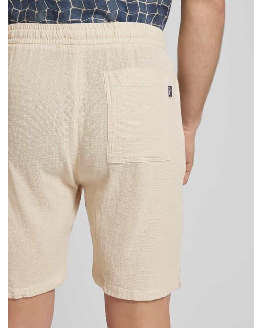 S.oliver Regular Fit Shorts mit Tunnelzug in Natural für Herren