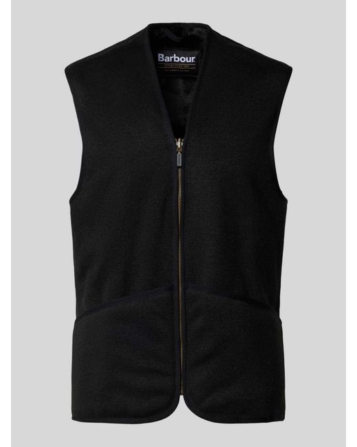 Barbour Regular Fit Gilet Van Imitatiebont in het Black voor heren