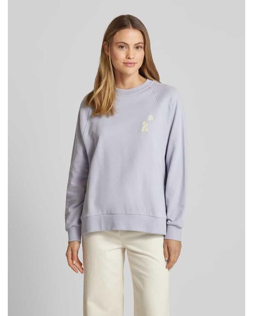 ARMEDANGELS Gray Oversized Sweatshirt mit Label-Stitching Modell 'GIOVANNAA'