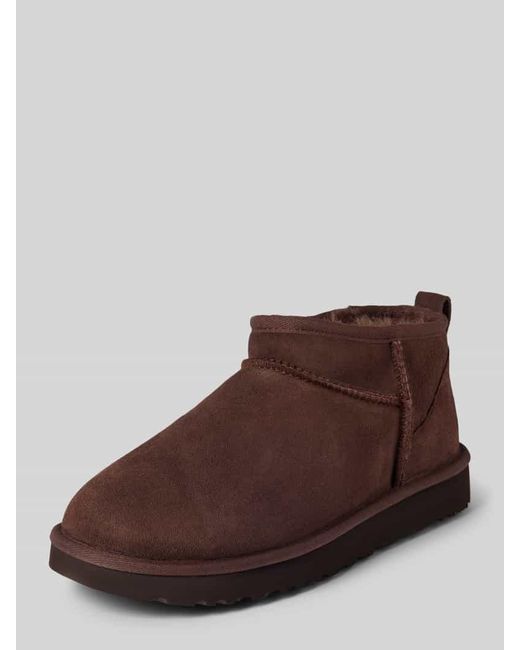 Ugg Brown Boots mit Zugschlaufe Modell 'CLASSIC ULTRA MINI'