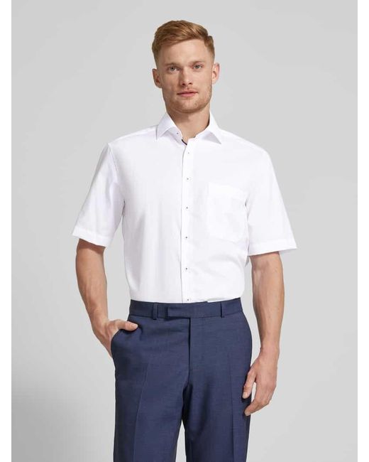 Eterna Comfort Fit Business-Hemd mit 1/2-Arm in White für Herren