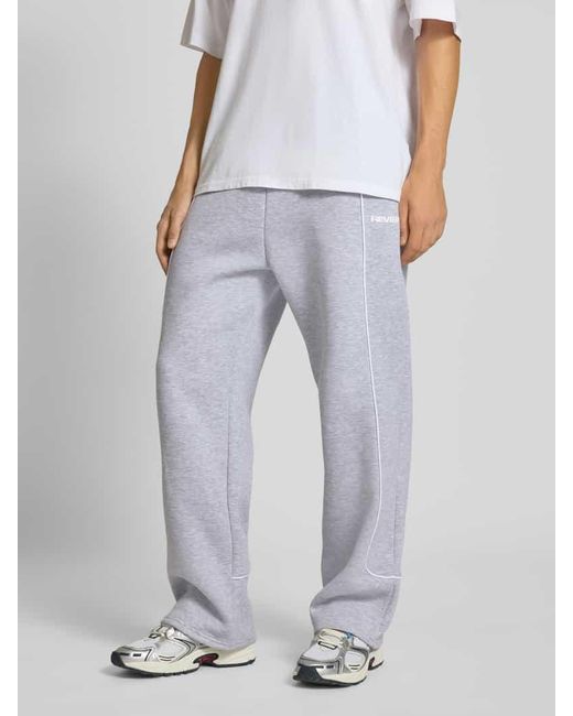 Review Straight Leg Sweatpants mit elastischem Bund in Multicolor für Herren