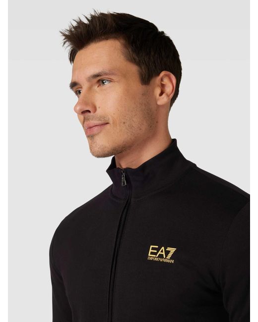 EA7 Trainingsanzug mit Logo-Detail in Black für Herren