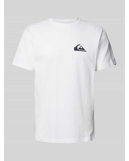 Quiksilver T-Shirt mit Label-Print in White für Herren