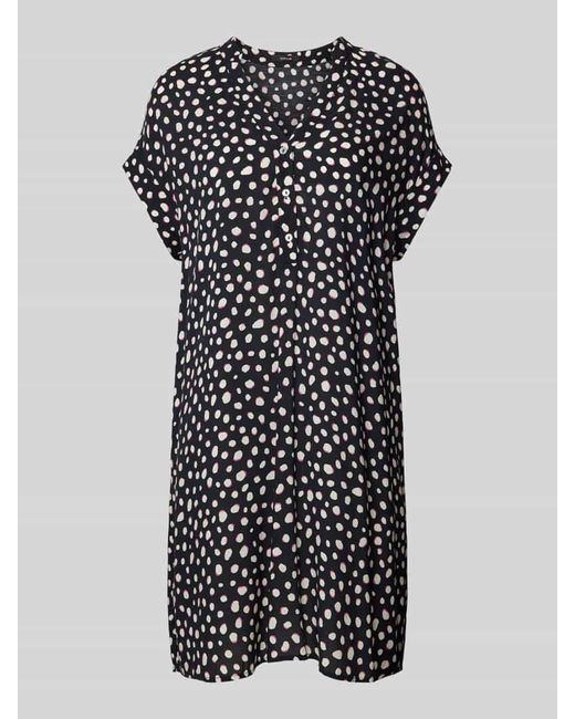 Opus Black Knielanges Kleid mit Allover-Muster Modell 'Wularo dot'
