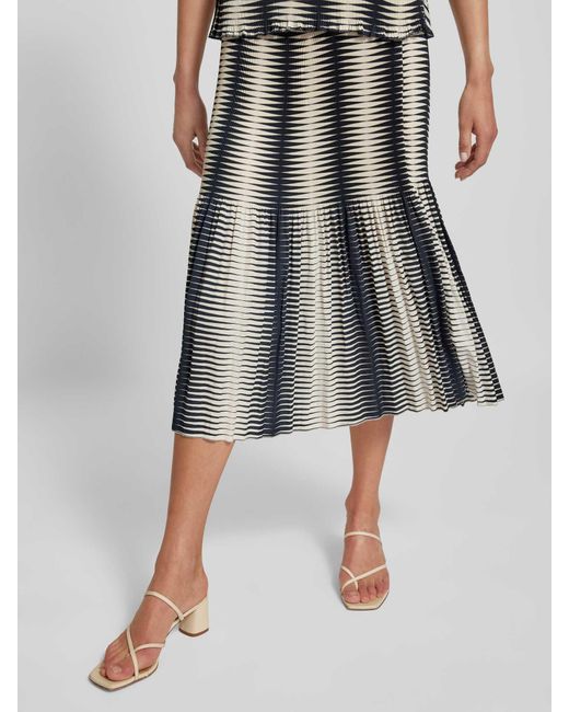 someday. Midirok Met Plissévouwen, Model 'Onora' in het Multicolor