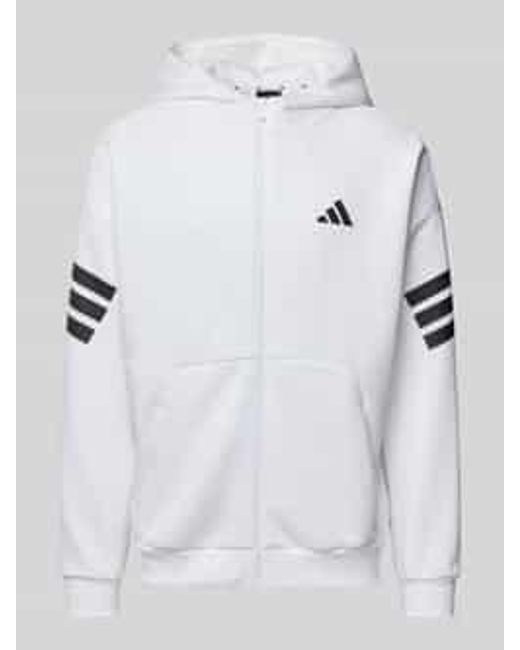 Adidas Sweatjack Met Logoprint in het Gray voor heren