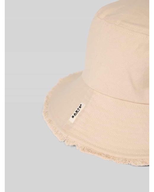 Barts Natural Bucket Hat mit Label-Patch Modell 'HUAHINA'
