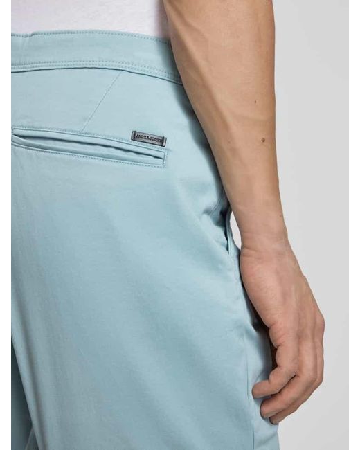 Jack & Jones Regular Fit Bermudas mit Eingrifftaschen Modell 'IBOWIE' in Blue für Herren