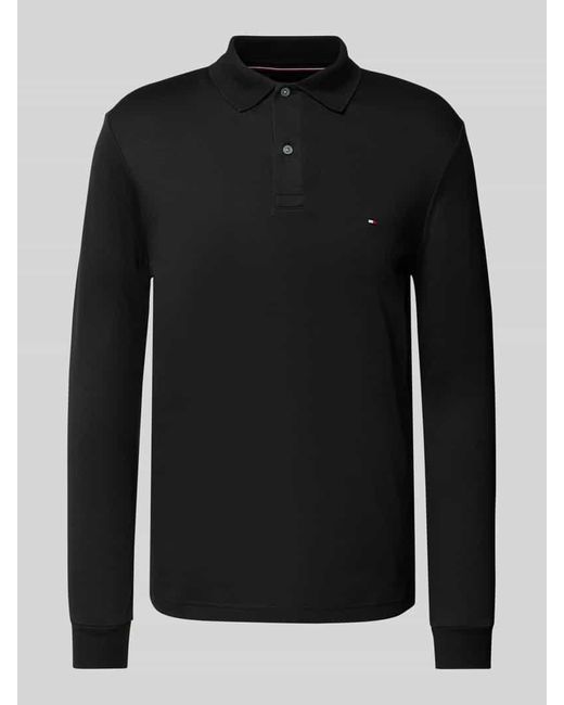 Tommy Hilfiger Regular Fit Poloshirt aus reiner Baumwolle in Black für Herren