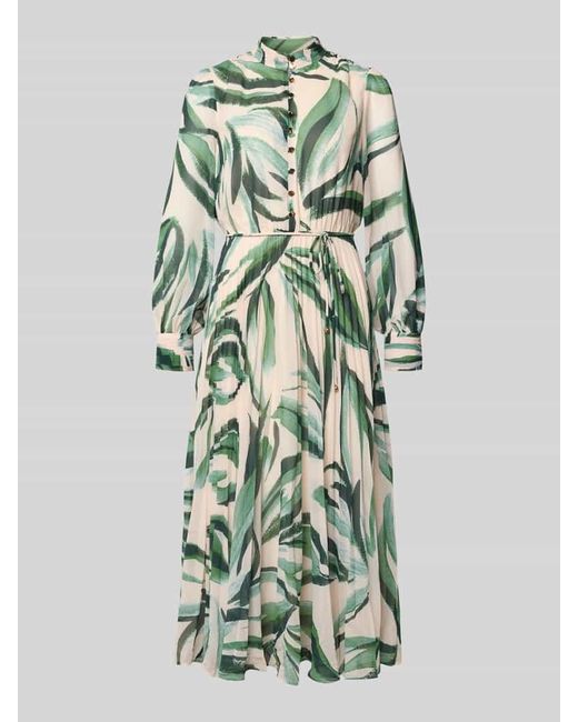 Forever New Green Abendkleid mit Stehkragen Modell 'Annabel'