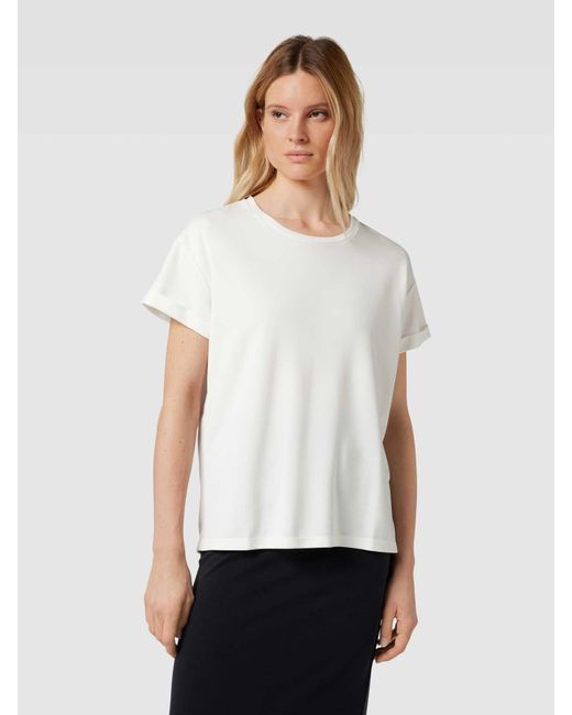 Mbym White T-Shirt mit Rundhalsausschnitt Modell 'Amana'