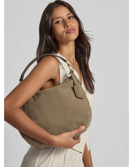 Abro⁺ Metallic Handtasche mit Label-Applikation Modell 'JUNA'