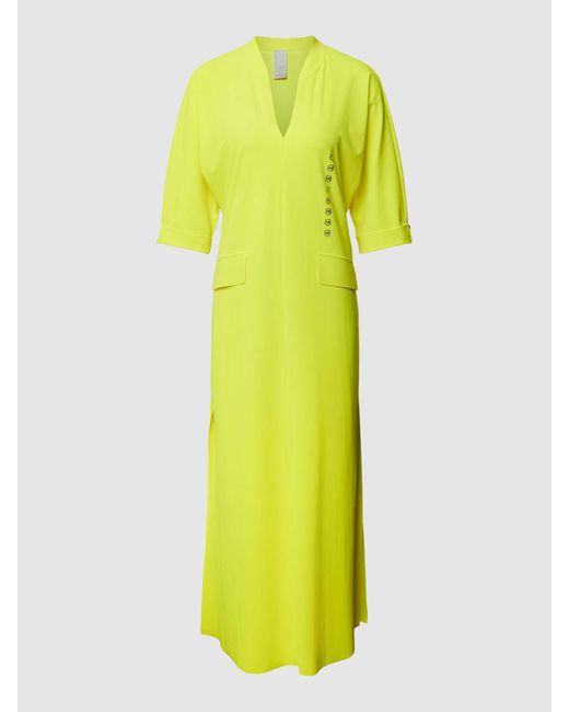 Sportalm Maxi-jurk Met gesuggereerde Klepzakken in het Yellow
