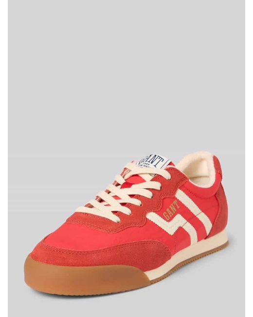 Gant Red Sneaker mit Label-Print Modell 'BAYLANA'
