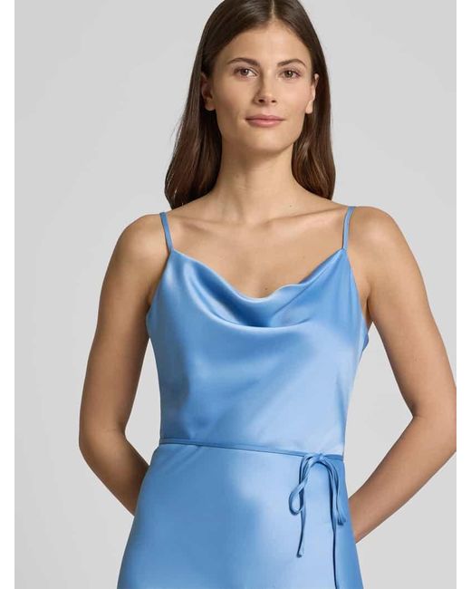 Y.A.S Blue Cocktailkleid mit Bindegürtel Modell 'Thea'