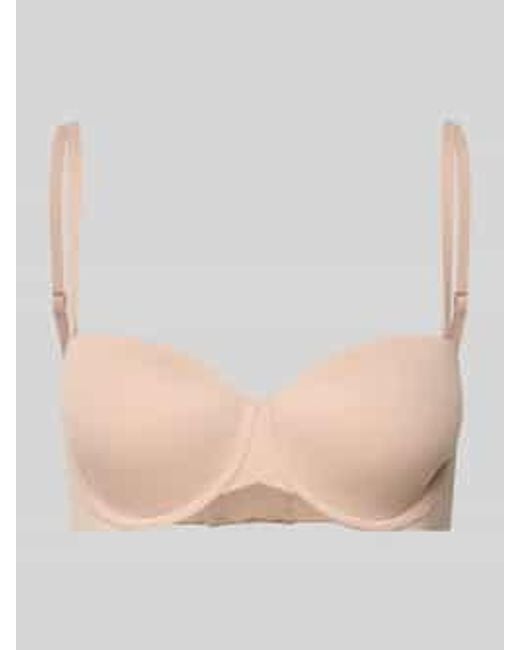 Calvin Klein Beha Met Cups En Verstelbare Bandjes, Model 'Perfect Fit' in het Natural