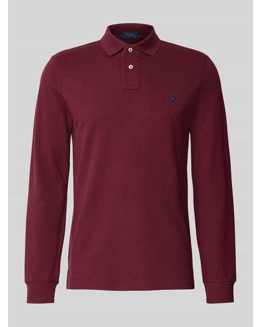 Polo Ralph Lauren Poloshirt mit Label-Stitching in Red für Herren