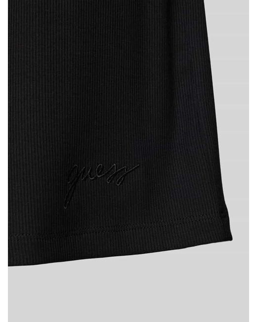 Guess Black Relaxed Fit Pyjama-Shorts mit Label-Stitching Modell 'LIA'