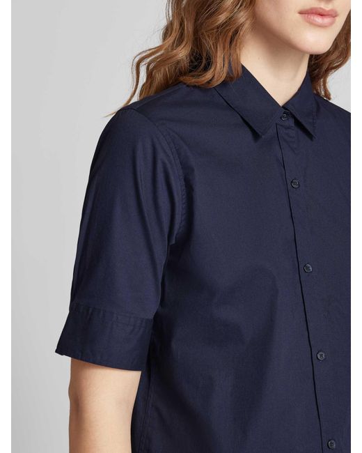 HUGO Blue Regular Fit Hemdbluse mit 1/2-Arm