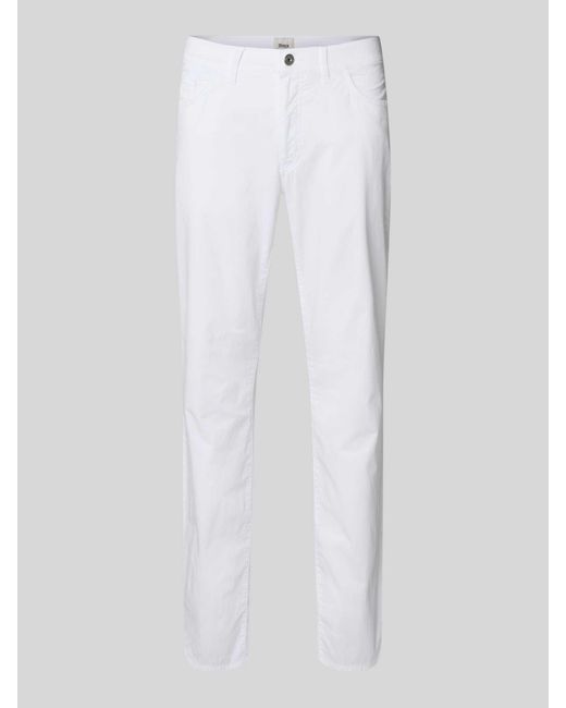 Brax Regular Fit Chino in het White voor heren