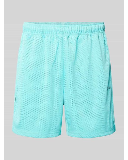 BLKVIS Regular Fit Shorts Mit Logo-Stitching in Blue für Herren