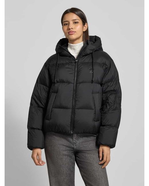HUGO Black Regular Fit Daunenjacke mit Kapuze Modell 'FRANCESCA-1'