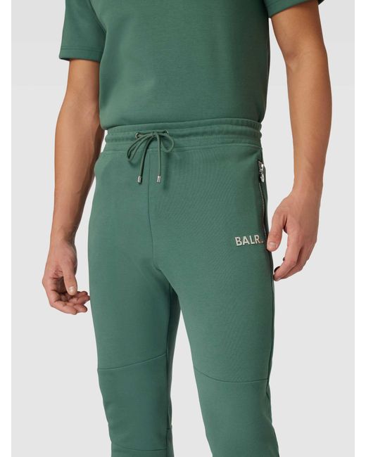 BALR Slim Fit Sweatpants mit elastischem Bund und Tunnelzug in Green für Herren