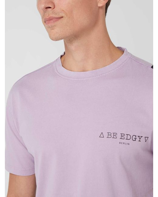 Be Edgy T-shirt in het Purple voor heren