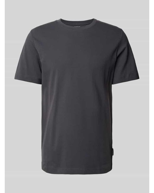 Tom Tailor T-Shirt im unifarbenen Design in Black für Herren
