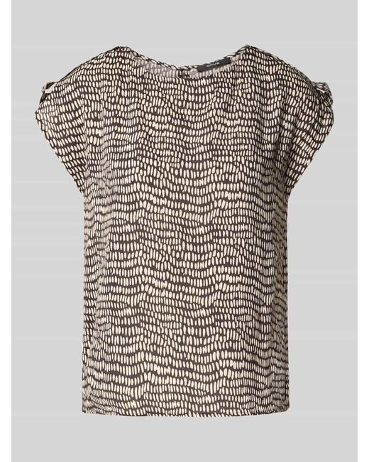 Opus Gray Regular Fit Blusentop aus reiner Viskose Modell 'Ferena splash'