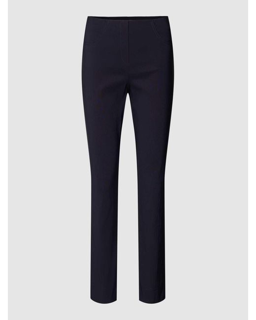 SteHmann Stoffen Broek Met Steekzakken in het Blue