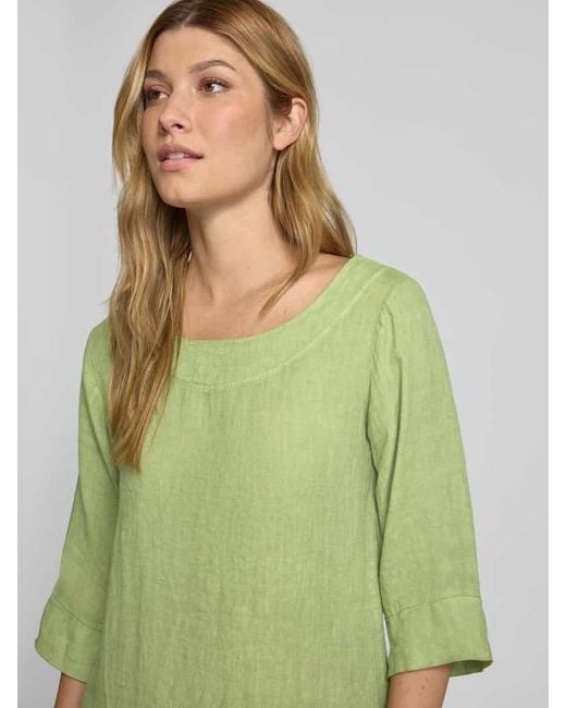ZABAIONE Green Knielanges Kleid mit 1/2-Ärmel