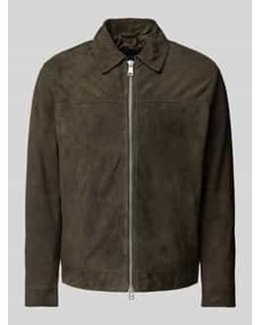 Marc O' Polo Regular Fit Blouson Van Zacht Geitensuède in het Green voor heren