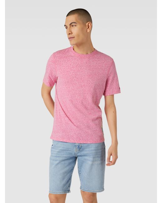 Scotch & Soda T-shirt Met Labelpatch in het Roze voor heren | Lyst NL