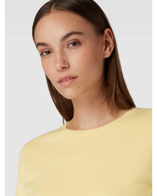 The Mercer N.Y. Gebreid Shirt Met Ronde Hals in het Yellow