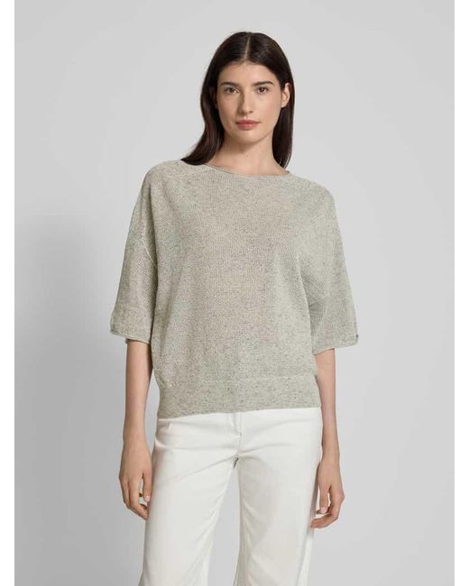 Drykorn White Strickpullover mit 1/2-Ärmel Modell 'DILARY'