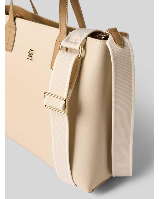 Tommy Hilfiger Crossbodytas Met Logo-applicatie in het Natural