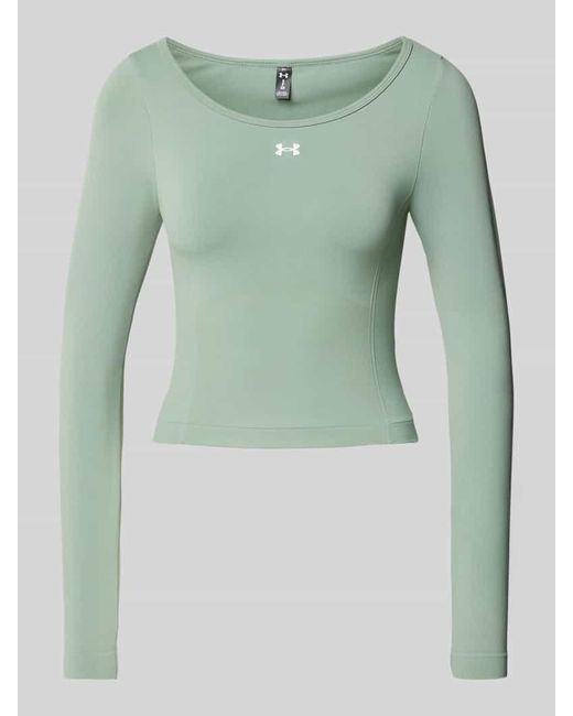Under Armour Green Longsleeve mit Label-Print