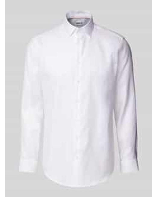 Jake*s Regular Fit Zakelijk Overhemd Van Premium Kwaliteit in het White voor heren