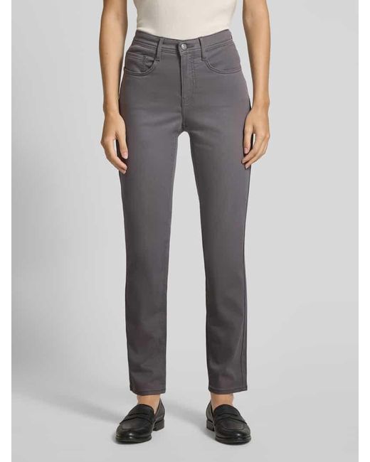 Brax Gray Straight Fit Jeans im 5-Pocket-Design Modell 'STYLE.CAROLA'