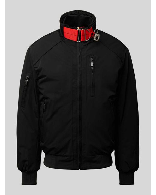 Wellensteyn Comfort Fit Functioneel Jack Met Opstaande Kraag, Model 'Bogart B-52' in het Black voor heren