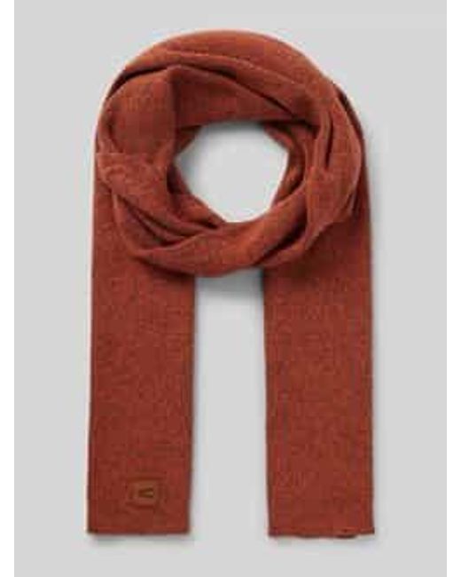 Camel Active Sjaal Met Labelpatch in het Red voor heren