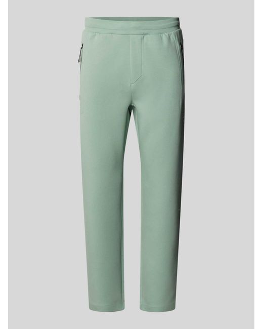 Boss Regular Fit Sweatpants Van Katoenmix Met Modal-Aandeel Model 'Ps Spirit70 Hicon' in het Green voor heren