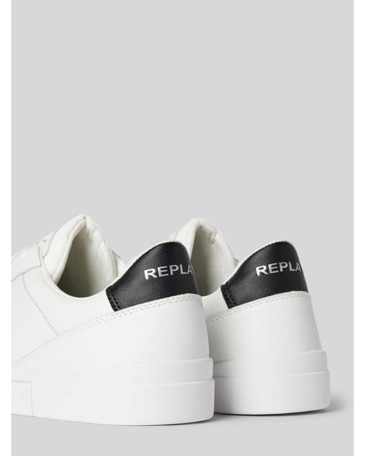 Replay Sneaker aus echtem Leder Modell 'POLYS COURT' in White für Herren