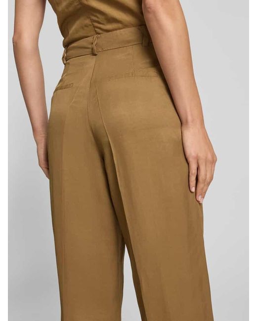 Mango Natural Stoffhose mit französischen Eingrifftaschen Modell 'MOSKITO'