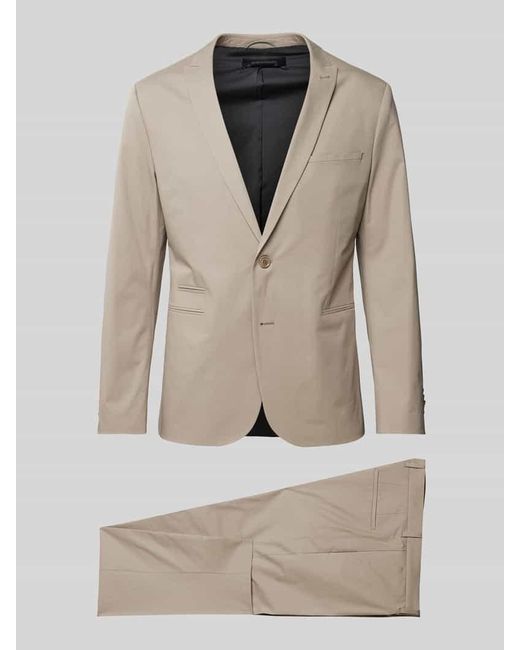 Drykorn Anzug im unifarbenen Design Modell 'Irving' in Natural für Herren