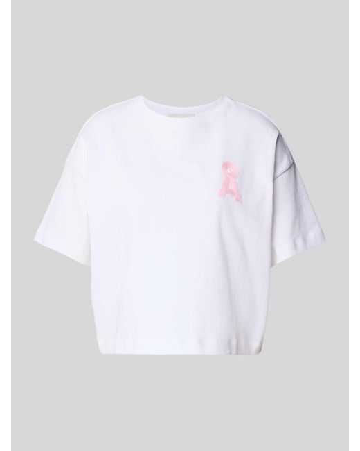 ARMEDANGELS T-shirt Met Labelstitching in het White