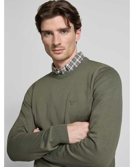 Barbour Strickpullover Mit Label-Stitching in Green für Herren